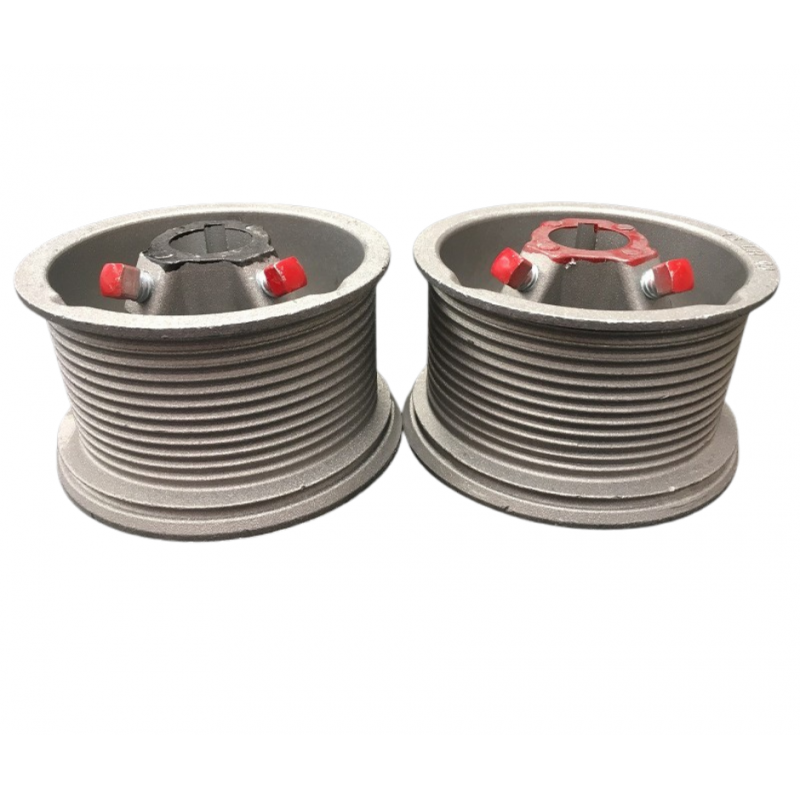 Coppia Tamburi per porte alte max 3700 mm - per cavi diametro filo 4 mm